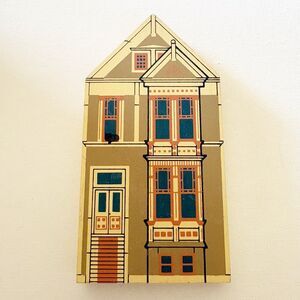 The Cat's Meow Village House Painted Ladies Series Lady Amanda 1988 Signed